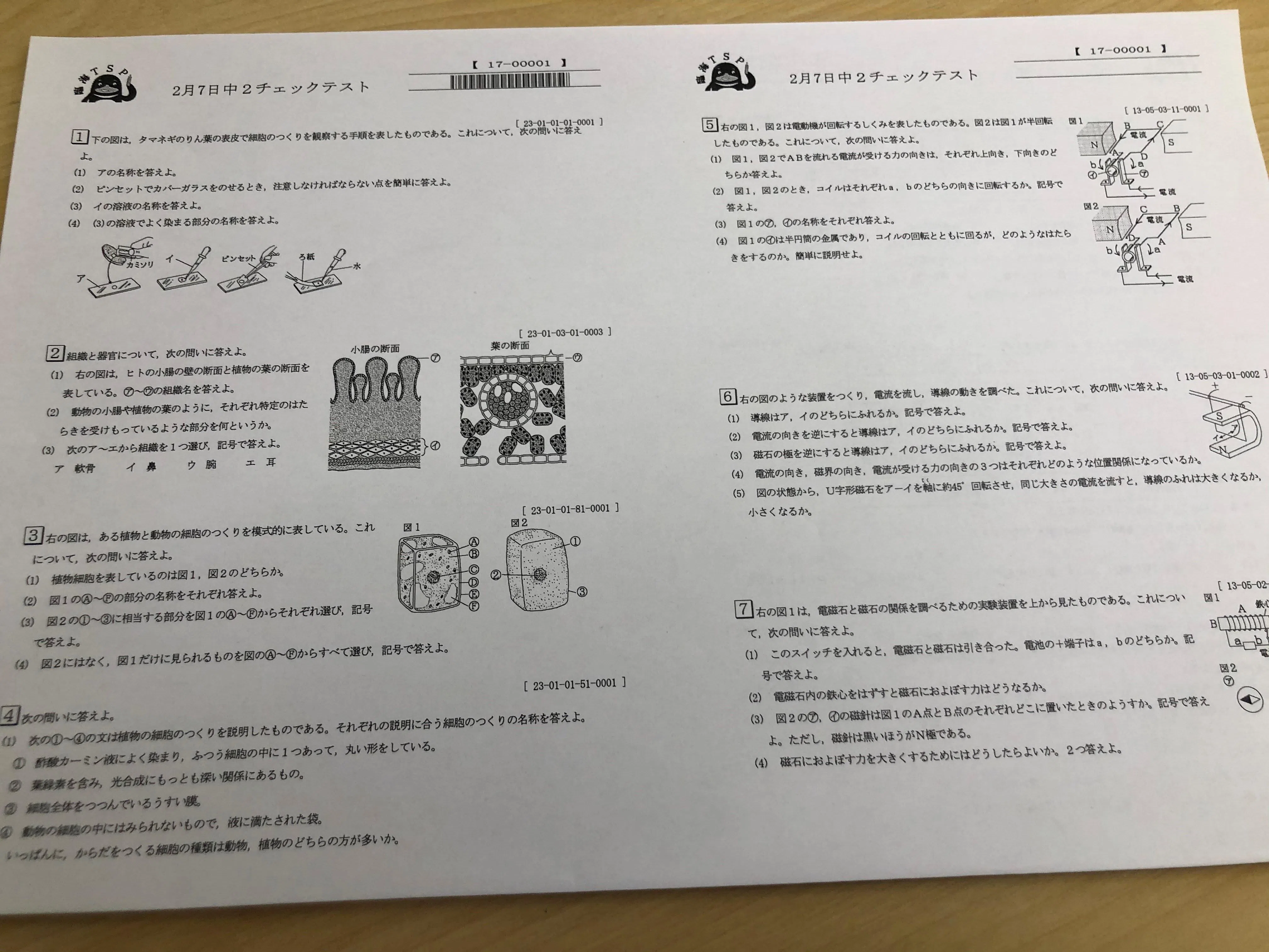 勉強大会では室長自ら作ったオリジナルのチェックテストでがっつり演習！
