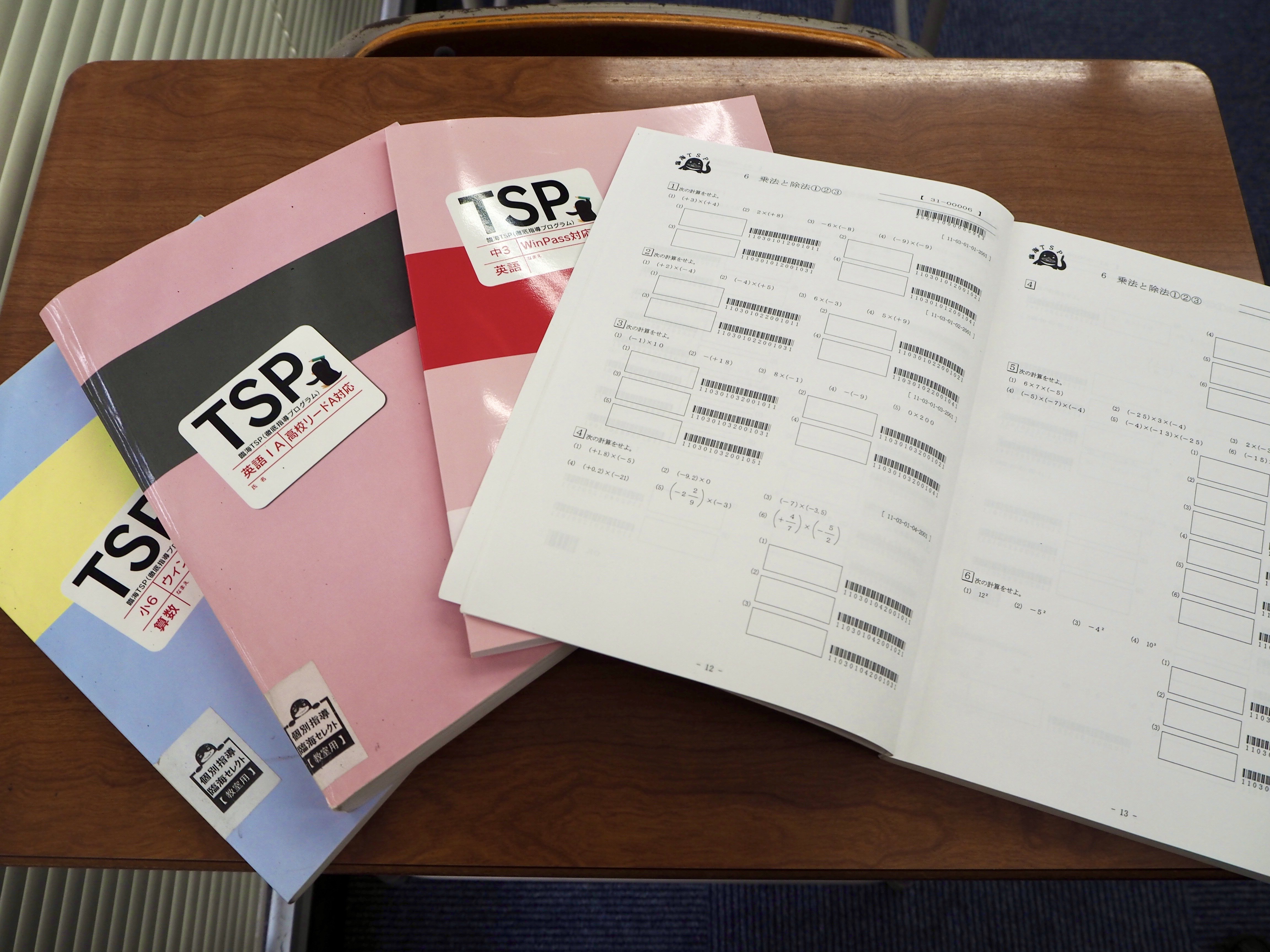 臨海独自のTSP(徹底指導プログラム)の教材です。TSPで『わかったつもり』を『できる』に！