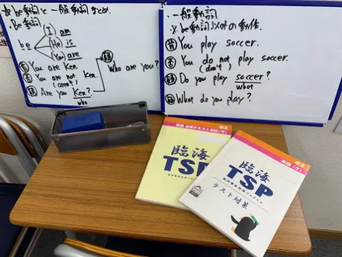 【繰り返し発問の授業！】

TSP(徹底指導プログラム)を解くための知識をまずは習得しましょう！繰り返し発問、受け答えを行います！
